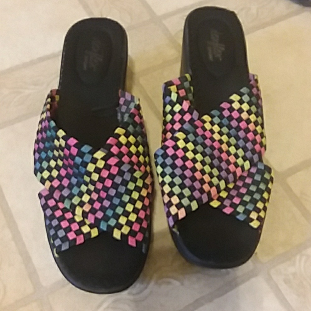 Summer wedge shoes